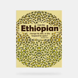 Bibelverse über Äthiopien Acrylschild