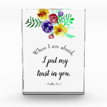 Bibelverse über Blume aus Angst Wasserfarben Zitat