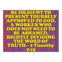 Bibelverse vom 2. Timothy 2:15.