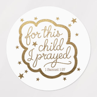 Bibelverse von 1 Samuel 1:27 Etiketten