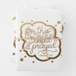 Bibelverse von 1 Samuel 1:27 Geschenkpapier Set