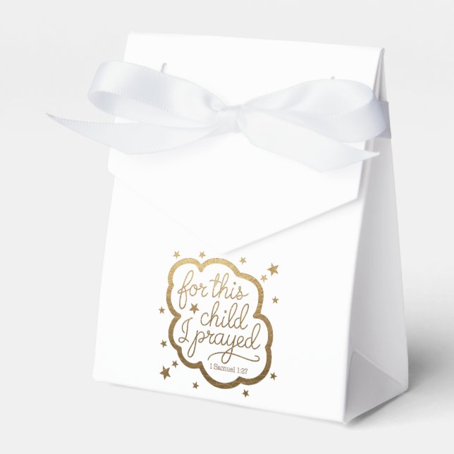 Bibelverse von 1 Samuel 1:27 Geschenkschachtel (Vorderseite)