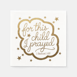 Bibelverse von 1 Samuel 1:27 Serviette