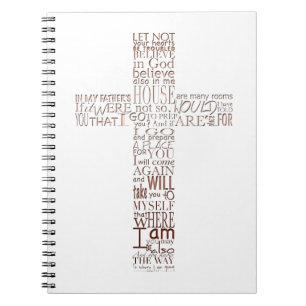 Bibelverse von John 14 Copper letters Notebook Notizblock