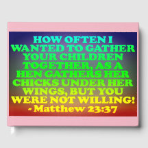 Bibelverse von Matthew 23:37.