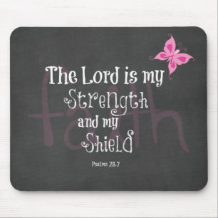 Bibelverse zur Sensibilisierung für Brustkrebs Mousepad