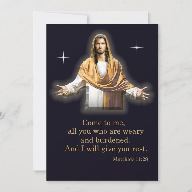 Bibelversen Einladung (Vorderseite)