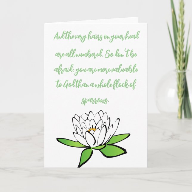 Bibelversen Feiertagskarte (Vorderseite)