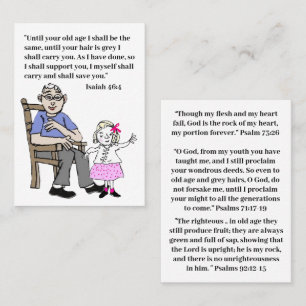 Bibelversen für Senioren Visitenkarte