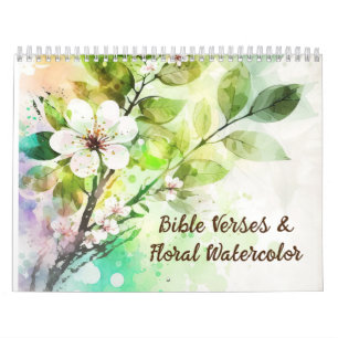 Bibelversen und Blumenfarben Christlich Kalender