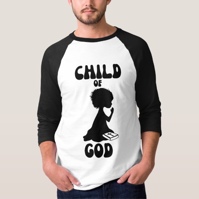 Bibelziffer "Kind Gottes" 3/4 der Männer T-Shirt (Vorderseite)