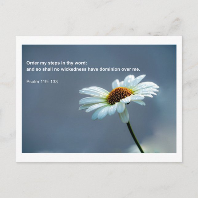 Bibelzitat - Psalm 119 Postkarte (Vorderseite)
