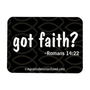 Bibelzitate Agrainofmustardseed.com Magnet