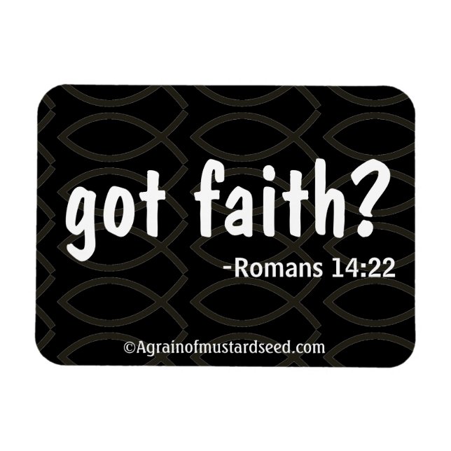 Bibelzitate Agrainofmustardseed.com Magnet (Horizontal)