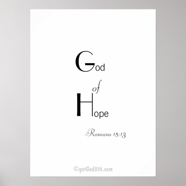 Bibelzitate gotGod316.com Wall Art Poster (Vorne)