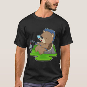 Biber Angler Fisch Angeln T-Shirt
