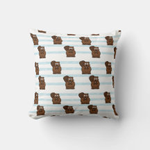 Biber auf blauen Streifen