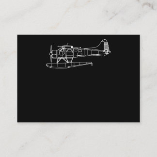 Biber auf dem Flugzeug für das Flohwasser Visitenkarte