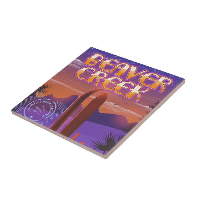 Biber-Bach Colorado-Skiposter Fliese (Seite)