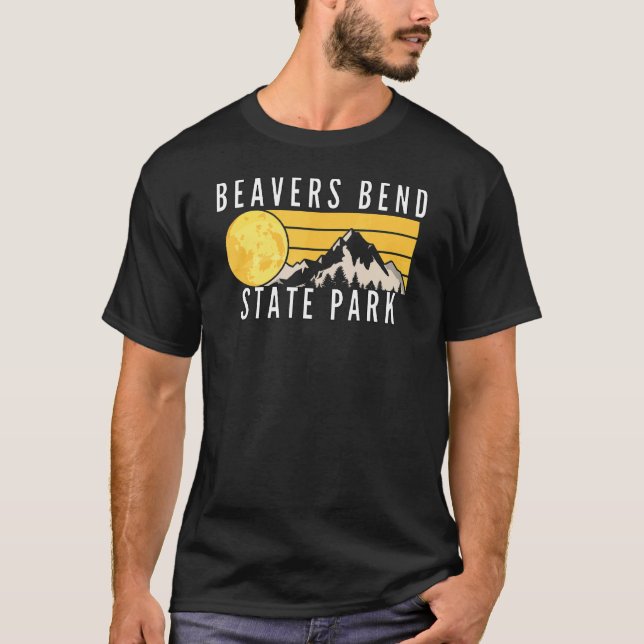 Biber Bend Staat Park Oklahoma, Ok Camping 3 T-Shirt (Vorderseite)