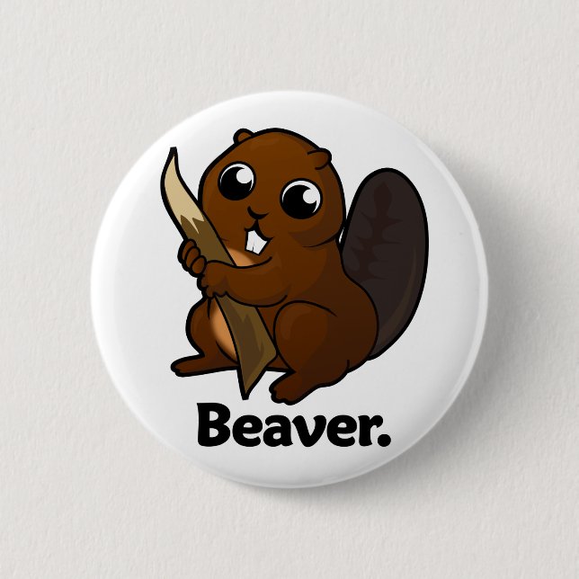 Biber-Biber Button (Vorderseite)