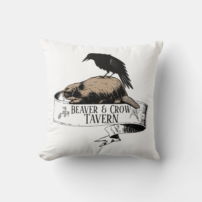 Biber & Crow Tavern Kissen (Vorderseite)
