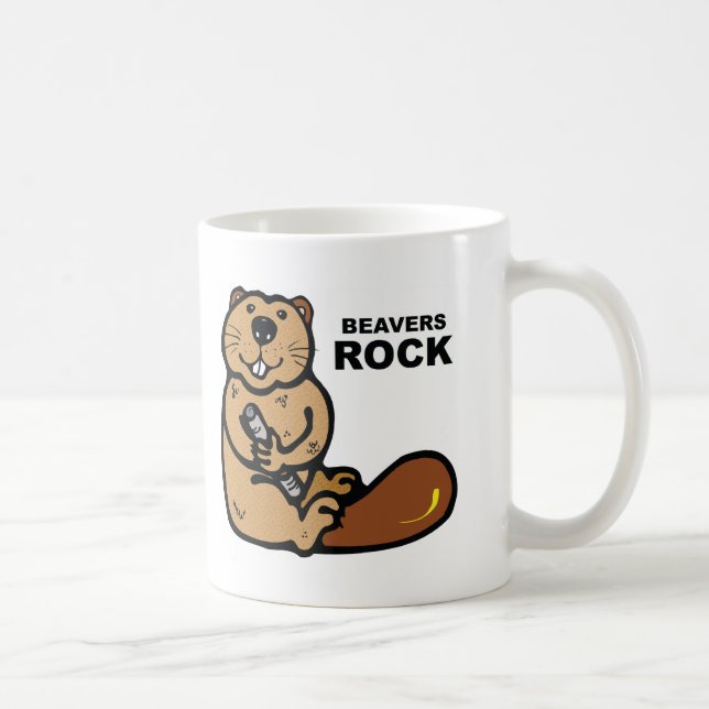 Biber-Felsen Kaffeetasse (Rechts)