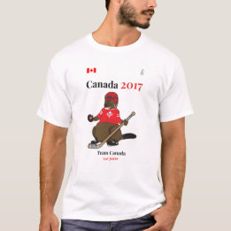 Biber-Hockey-Team Kanada Kanadas 150 im Jahre 2017 T-Shirt