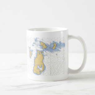 Biber-Insel, MI-Seediagramm Tasse