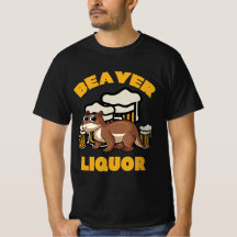 Biber Liquor Drink Pun Animal Lover Geschenk