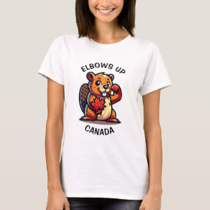 Biber mit Ahornleder und Elbos Up Canada Big T-Shirt
