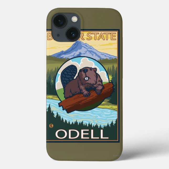 Biber & Mt. Hood - Odell, Oregon Case-Mate iPhone Hülle (Rückseite)
