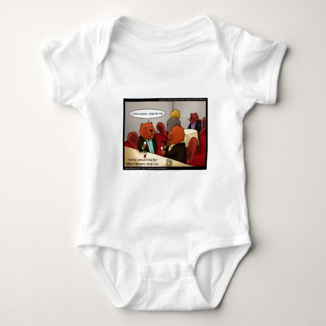 Biber Networking Funny gibt T-Shirts & Cards (Vorderseite)