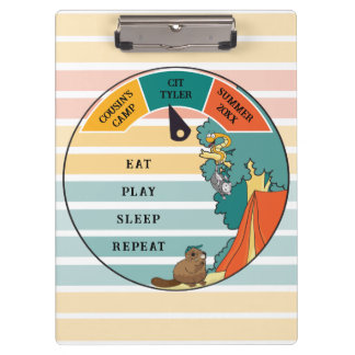 Biber, Opossum, Schlangenlager personalisieren Klemmbrett