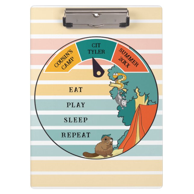 Biber, Opossum, Schlangenlager personalisieren Klemmbrett (Vorderseite)