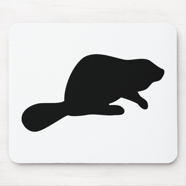 Biber-Silhouette Mousepad (Vorne)
