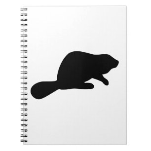 Biber-Silhouette Notizblock