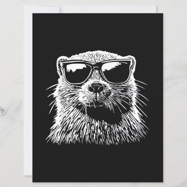 Biber-Sonnenbrille (Vorderseite)