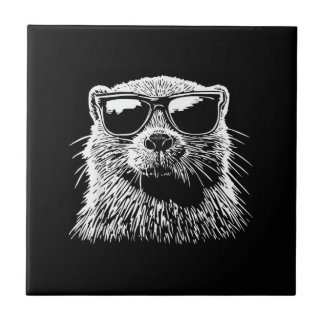 Biber-Sonnenbrille Fliese