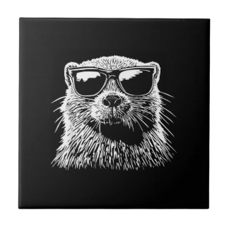 Biber-Sonnenbrille Fliese