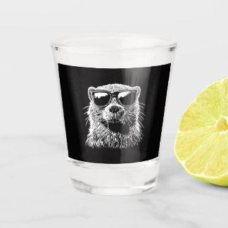 Biber-Sonnenbrille Schnapsglas