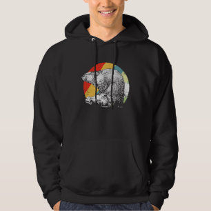 Biber Tiere Retro Vintage Hoodie