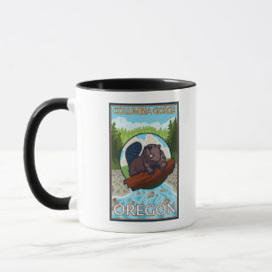 Biber u. Fluss- Kolumbien-Schlucht, Oregon Tasse