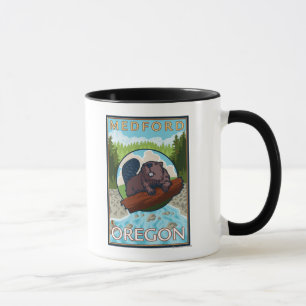 Biber u. Fluss- Medford, Oregon Tasse