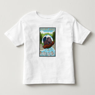 Biber u. Fluss- Portland, Oregon Kleinkind T-shirt