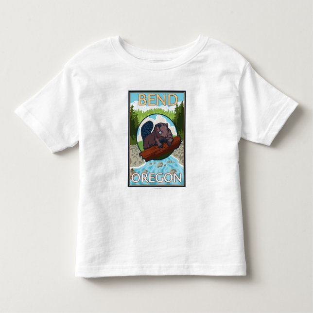 Biber u. Flussbiegung, Oregon Kleinkind T-shirt (Vorderseite)
