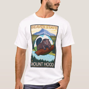 Biber u. Mt.-Haube, Oregon T-Shirt