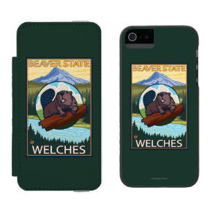 Biber u. Mt.-Haube - Welches, Oregon Incipio Watson™ iPhone 5 Geldbörsen Hülle