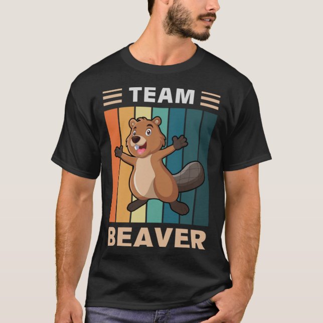 Biber Vintag Retro Biber Niedlicher Nagel Tee (Vorderseite)