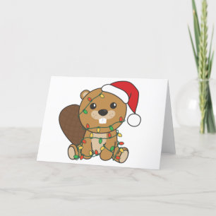 Biber Weihnachten Winter Tiere Biber Holiday Car
